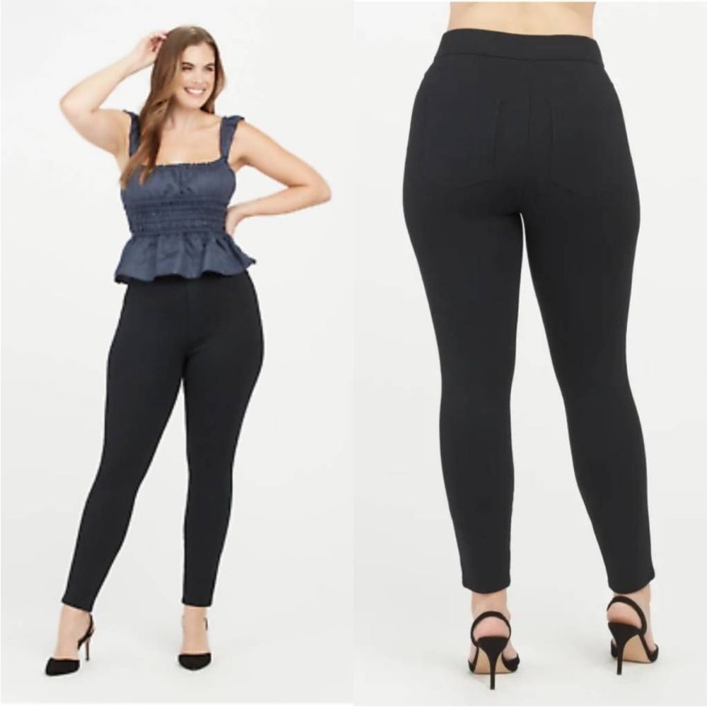 SPANX Black The Perfect Pant, Ankle 4-Pocket Legging Small